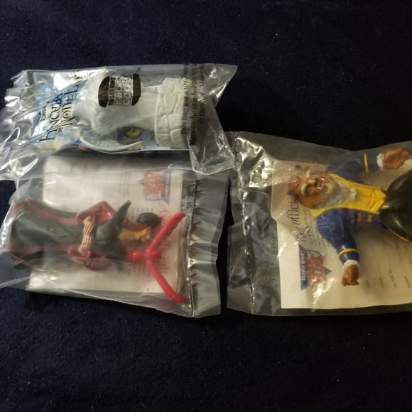 NIB NWOT 90s Disney BK Jafar, Beast, gargoyle toys - Picture 2 of 4